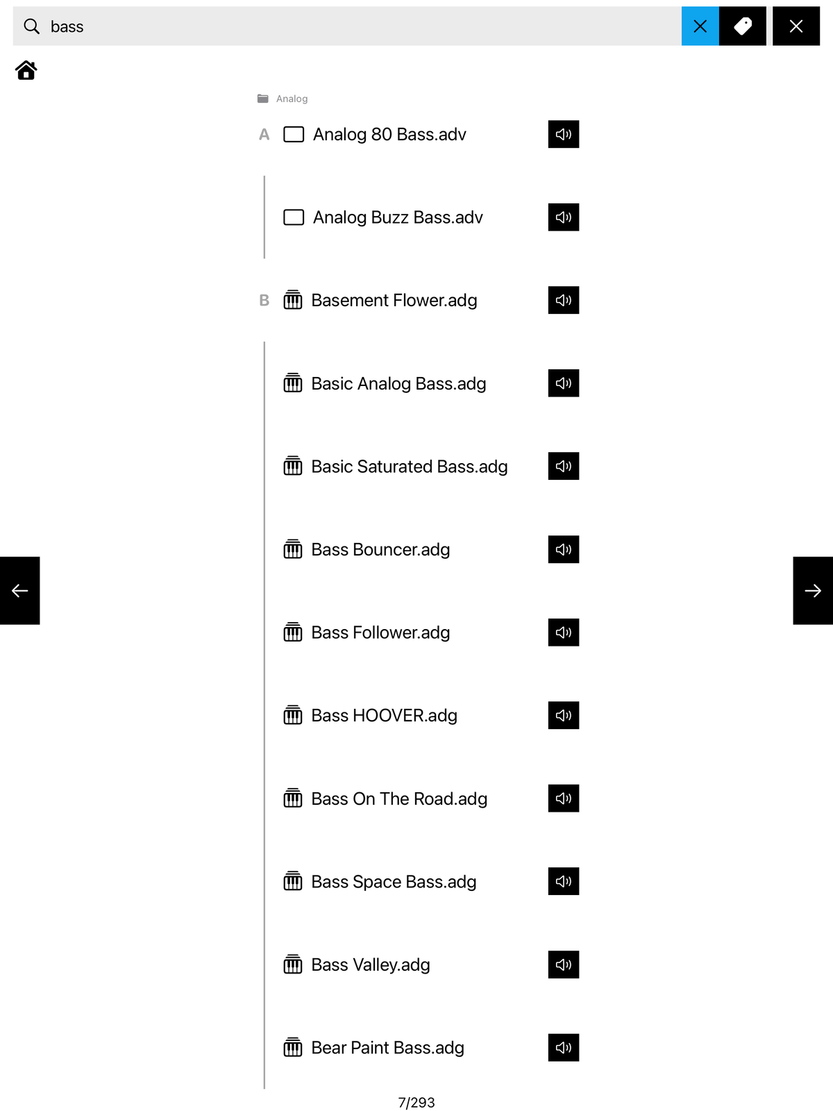 7III Tap Ableton Live Browser